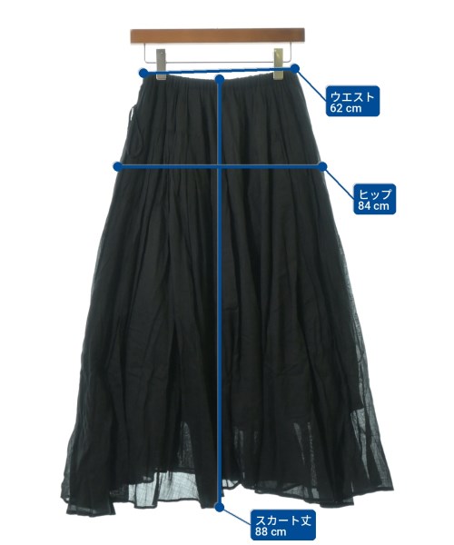 suzuki takayuki（スズキタカユキ）ロング・マキシ丈スカート 黒 サイズ:-(M位) レディース/2200716561057
