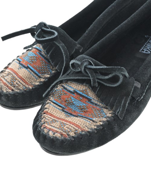 MINNETONKA（ミネトンカ）モカシン/デッキシューズ 黒 サイズ:US7(24cm位) レディース/2200609853672