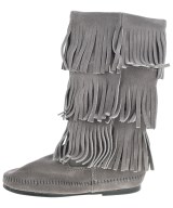 MINNETONKA（ミネトンカ）ブーツ グレー サイズ:US7(24cm位) レディース/2200614819021