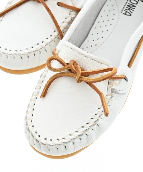 MINNETONKA（ミネトンカ）モカシン/デッキシューズ 白 サイズ:US6 1/2(23.5cm位) レディース/2200669421033