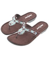 MINNETONKA（ミネトンカ）サンダル 茶 サイズ:US8(25cm位) レディース/2200677243023