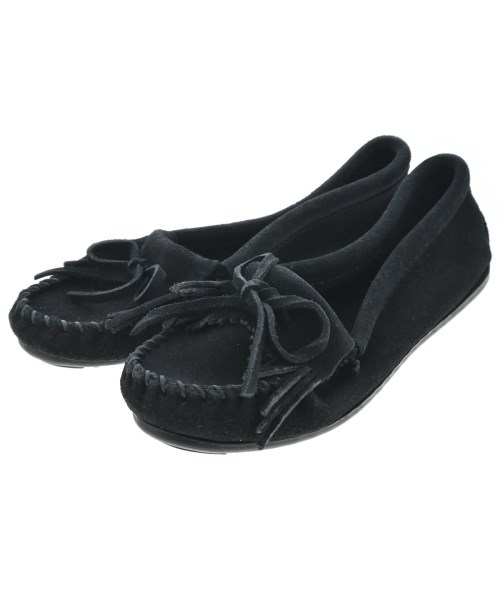 MINNETONKA(ミネトンカ)モカシン/デッキシューズ 黒 サイズ:US6(23cm位)/2200655235156