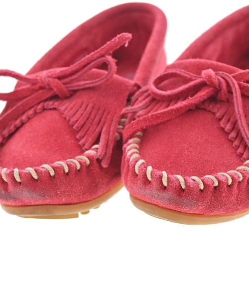 MINNETONKA（ミネトンカ）モカシン/デッキシューズ 赤 サイズ:US5(22cm位) レディース/2200717932023