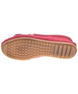 MINNETONKA（ミネトンカ）モカシン/デッキシューズ 赤 サイズ:US5(22cm位) レディース/2200717932023