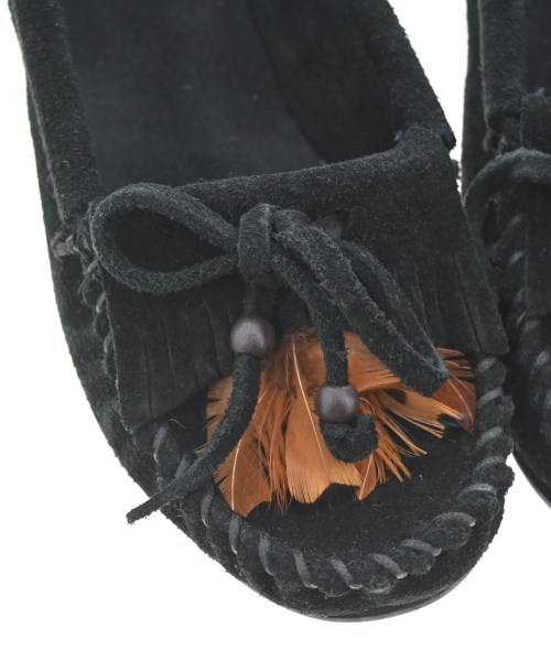 MINNETONKA（ミネトンカ）モカシン/デッキシューズ 黒 サイズ:US7 1/2(24.5cm位) レディース/2200717521029