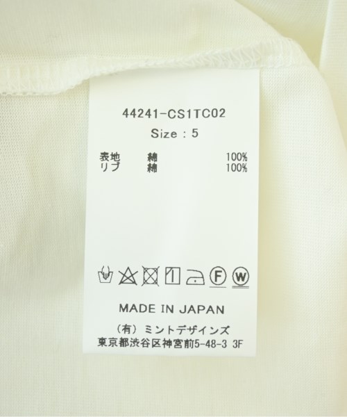 mint designs（ミントデザインズ）Tシャツ・カットソー 白 サイズ:5(XXL位) メンズ/2200714461182