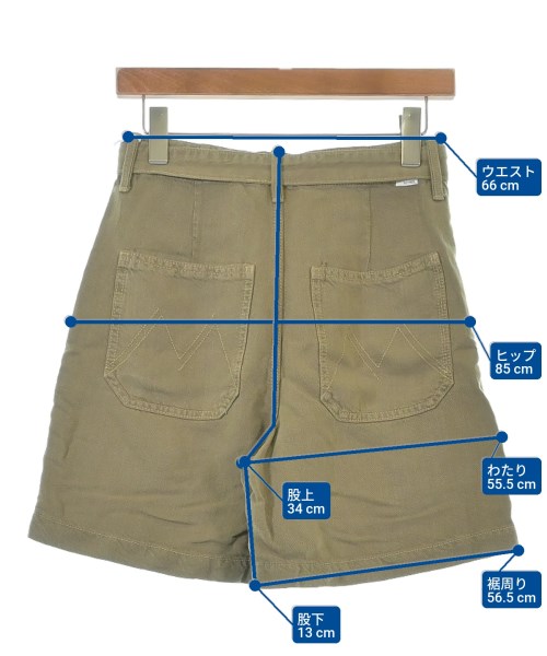 mother（マザー）ショートパンツ カーキ サイズ:SF レディース/2200631134329
