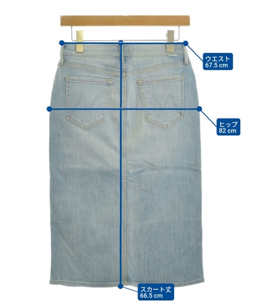 mother（マザー）ロング・マキシ丈スカート 青 サイズ:26(M位) レディース/2200631135227