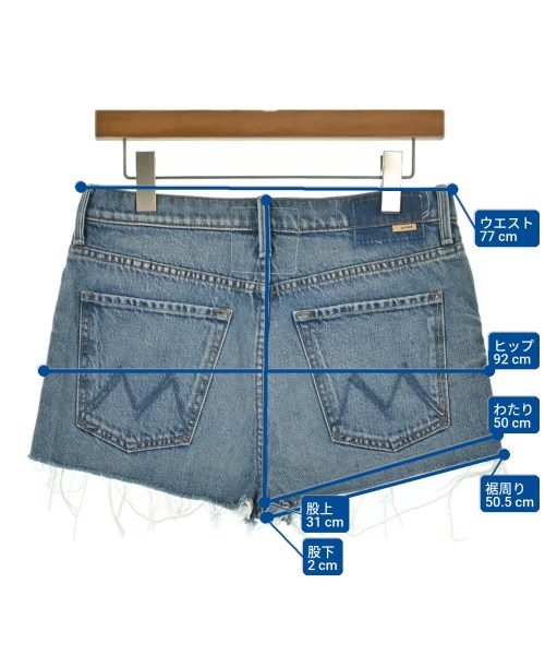 mother（マザー）ショートパンツ 青 サイズ:-(M位) レディース/2200631141686