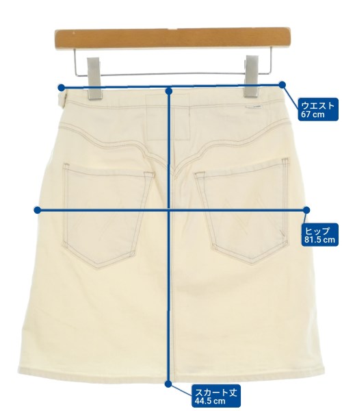 mother（マザー）ミニスカート 白 サイズ:S レディース/2200631147091