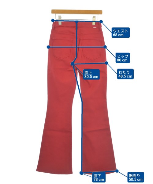 mother（マザー）デニムパンツ 赤 サイズ:-(M位) レディース/2200631147572