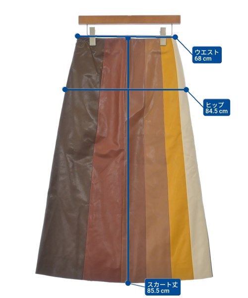 mother（マザー）ロング・マキシ丈スカート 茶 サイズ:S レディース/2200631154013