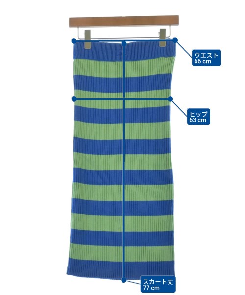 mother（マザー）ロング・マキシ丈スカート 青 サイズ:-(XS位) レディース/2200631159049