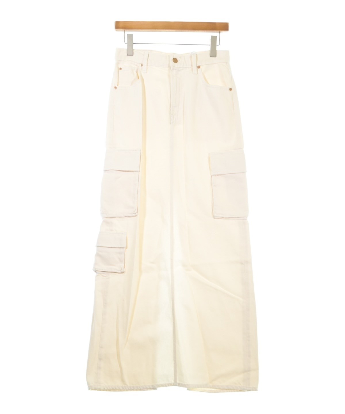 mother（マザー）ロング・マキシ丈スカート 白 サイズ:-(L位