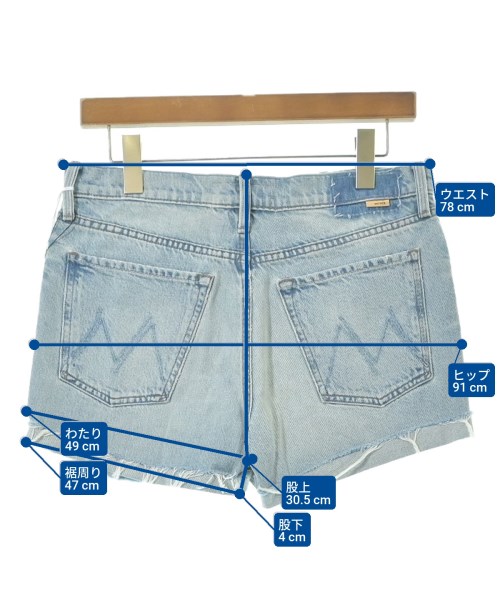 mother（マザー）ショートパンツ 紺 サイズ:SF レディース/2200631161547
