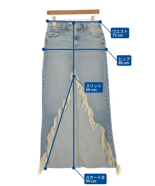 mother（マザー）ロング・マキシ丈スカート 青 サイズ:-(M位) レディース/2200631162728