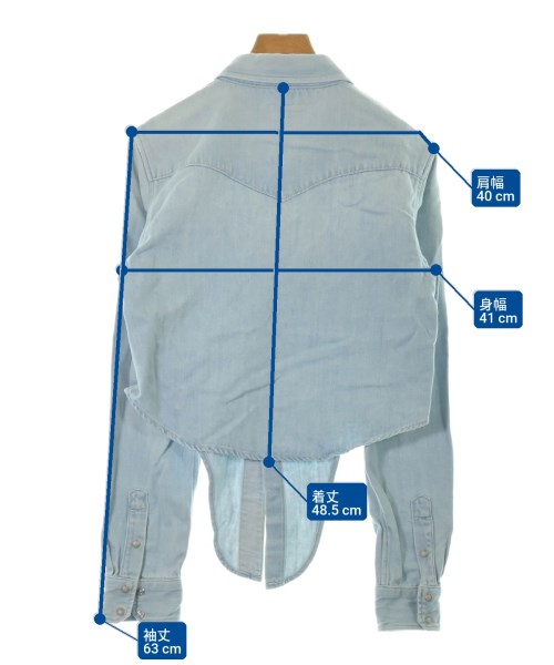 mother（マザー）カジュアルシャツ 青 サイズ:F レディース/2200631163787