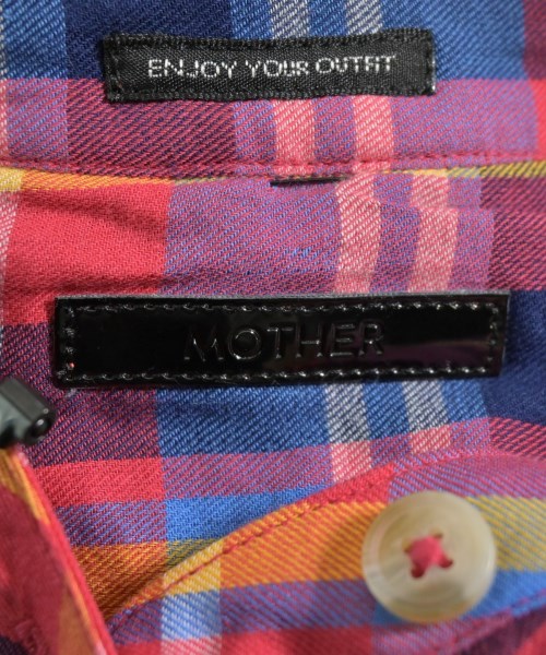 mother（マザー）カジュアルシャツ 赤 サイズ:F レディース/2200631174042