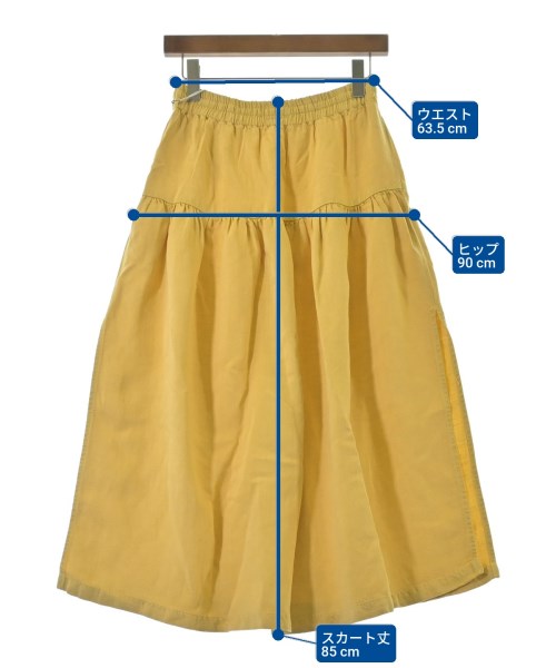 mother（マザー）ロング・マキシ丈スカート 黄 サイズ:-(M位) レディース/2200631179542