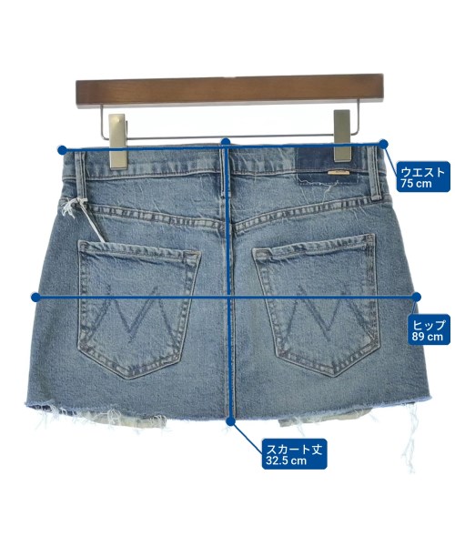 mother（マザー）ミニスカート 青 サイズ:-(S位) レディース/2200631179689