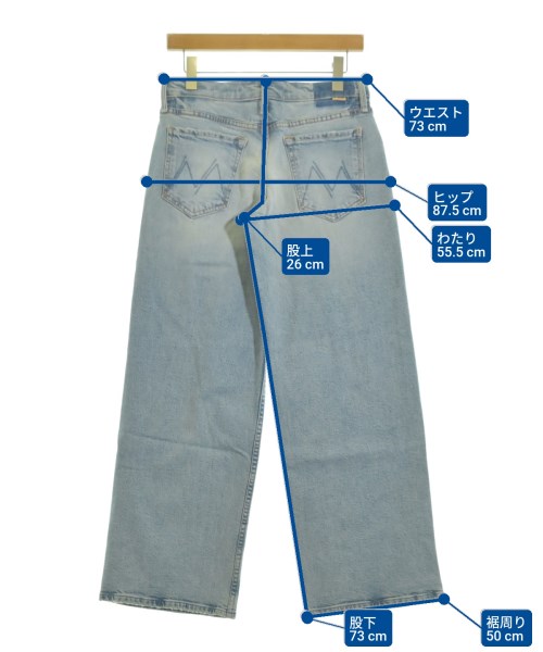 mother（マザー）デニムパンツ 青 サイズ:-(M位) レディース/2200631181811