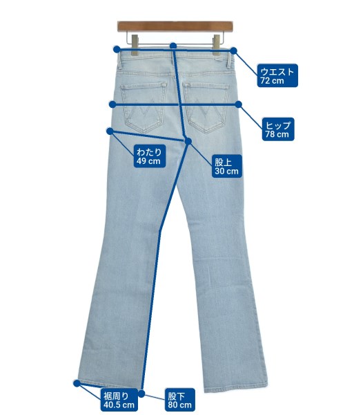 mother（マザー）デニムパンツ 青 サイズ:23(XS位) レディース/2200631182320