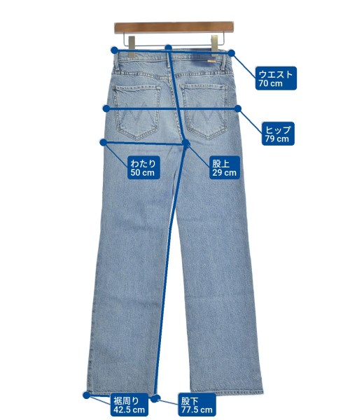 mother（マザー）デニムパンツ 青 サイズ:23(XS位) レディース/2200631182337