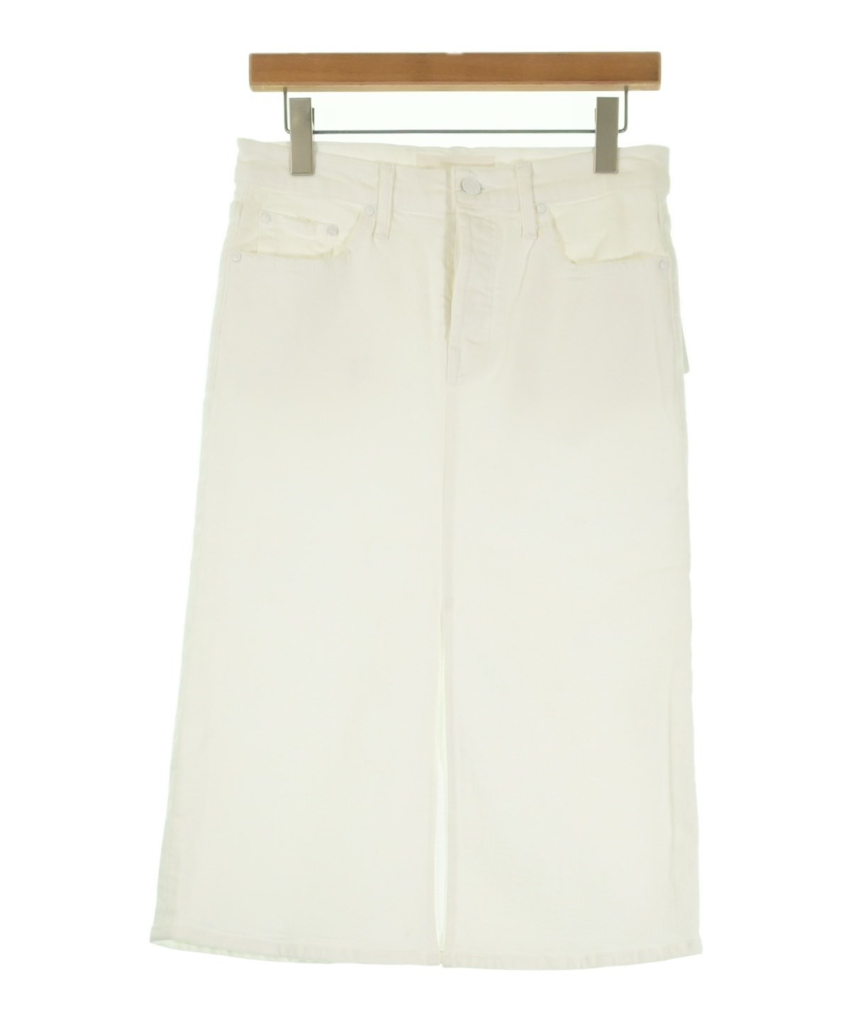 mother（マザー）ロング・マキシ丈スカート 白 サイズ:-(L位  