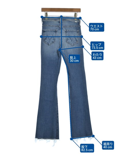 mother（マザー）デニムパンツ 青 サイズ:-(S位) レディース/2200631182535