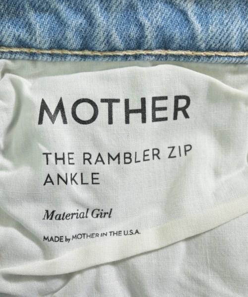 mother（マザー）デニムパンツ 青 サイズ:26(M位) レディース/2200631211488