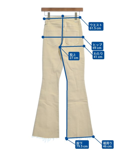 mother（マザー）デニムパンツ ベージュ サイズ:23(XS位) レディース/2200631221852