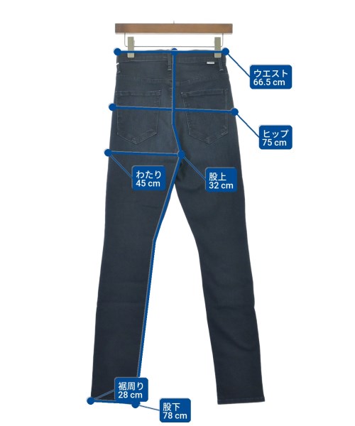 mother（マザー）デニムパンツ 紺 サイズ:SF レディース/2200631222927