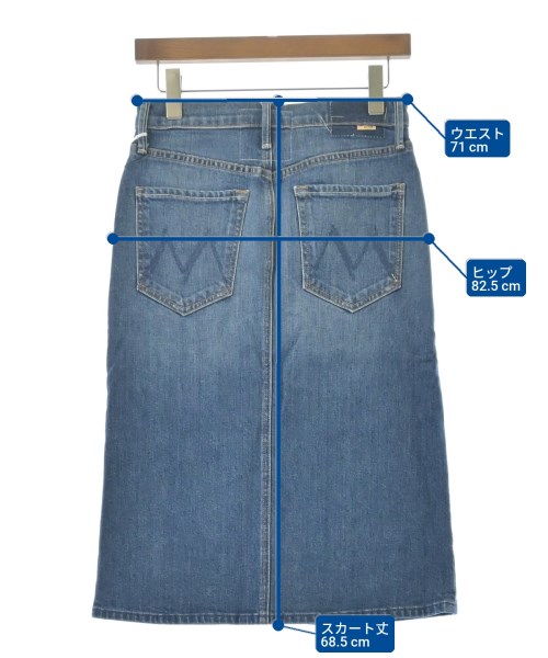 mother（マザー）ロング・マキシ丈スカート 青 サイズ:SF レディース/2200631223054