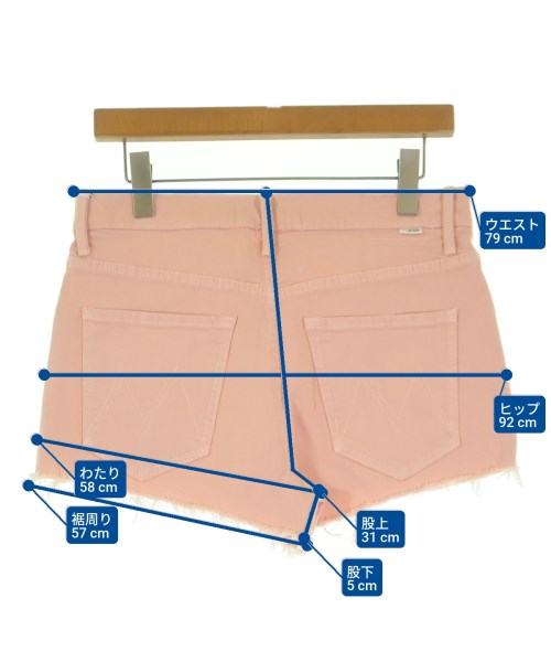 mother（マザー）ショートパンツ ピンク サイズ:-(M位) レディース/2200631225188