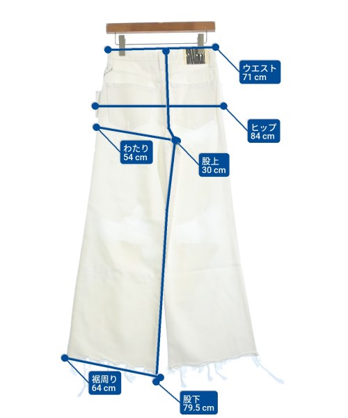 mother（マザー）デニムパンツ 白 サイズ:24(S位) レディース/2200631227526