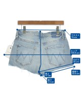 mother（マザー）ショートパンツ 青 サイズ:-(M位) レディース/2200631227540