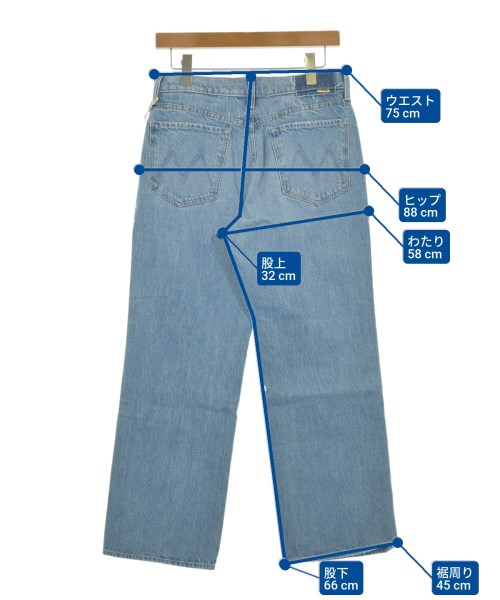 mother（マザー）デニムパンツ 青 サイズ:28(L位) レディース/2200631229537