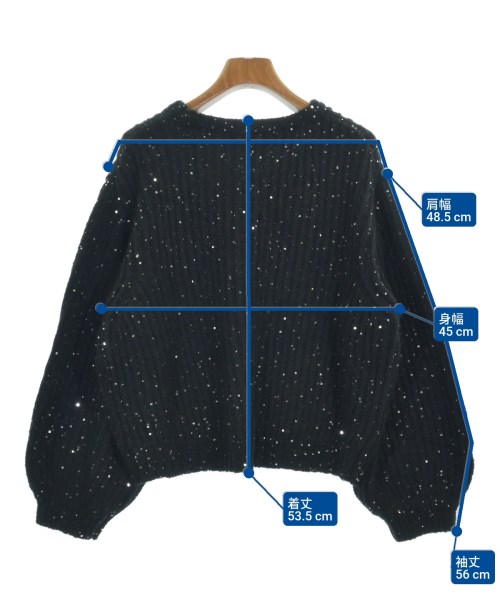 TORRAZZO DONNA（トラッゾドンナ）ニット・セーター 黒 サイズ:F レディース/2200613644044