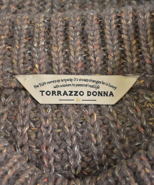 TORRAZZO DONNA（トラッゾドンナ）ニット・セーター 茶 サイズ:F レディース/2200615738062