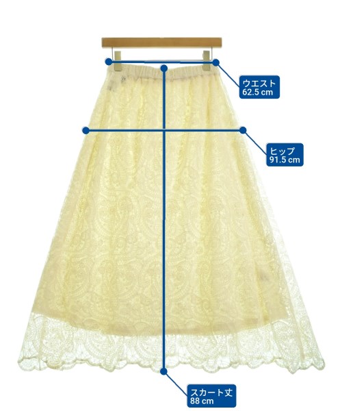 TORRAZZO DONNA（トラッゾドンナ）ロング・マキシ丈スカート 白 サイズ:F レディース/2200673649072