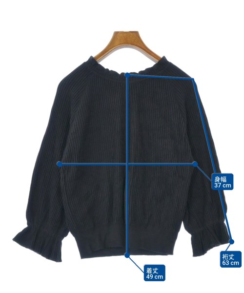 TORRAZZO DONNA（トラッゾドンナ）ニット・セーター 黒 サイズ:F レディース/2200643034303