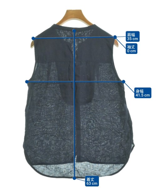 COMPTOIR DES COTONNIERS（コントワーデコトニエ）カジュアルシャツ 紺 サイズ:9(M位) レディース/2200637849197