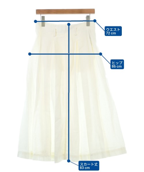 COMPTOIR DES COTONNIERS（コントワーデコトニエ）ロング・マキシ丈スカート 白 サイズ:38(M位) レディース/2200644290128