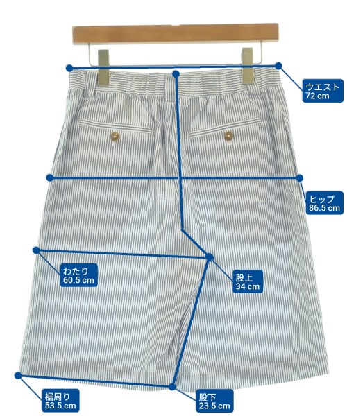 COMPTOIR DES COTONNIERS（コントワーデコトニエ）ショートパンツ 青 サイズ:36(S位) レディース/2200618154043