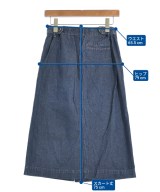 COMPTOIR DES COTONNIERS（コントワーデコトニエ）ひざ丈スカート 青 サイズ:9(M位) レディース/2200617321026