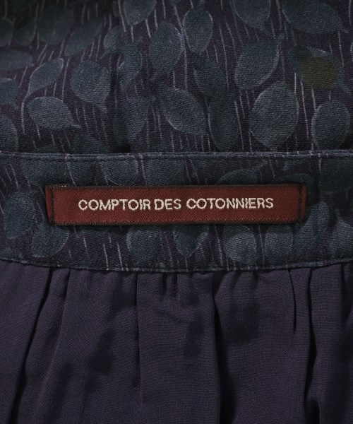 COMPTOIR DES COTONNIERS（コントワーデコトニエ）ひざ丈スカート 紺 サイズ:S レディース/2200702106057