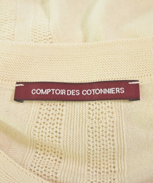COMPTOIR DES COTONNIERS（コントワーデコトニエ）カーディガン 白 サイズ:7(S位) レディース/2200714607061
