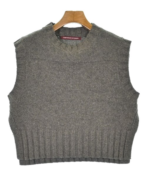 COMPTOIR DES COTONNIERS(コントワーデコトニエ)ベスト 茶 サイズ:M/2200646551012