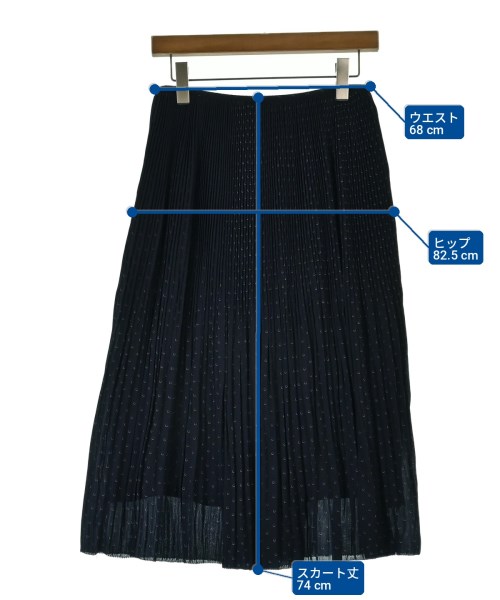 COMPTOIR DES COTONNIERS（コントワーデコトニエ）ロング・マキシ丈スカート 紺 サイズ:36(XS位) レディース/2200708971017