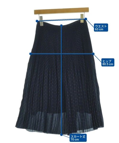 COMPTOIR DES COTONNIERS（コントワーデコトニエ）ロング・マキシ丈スカート 紺 サイズ:34(XS位) レディース/2200664049072